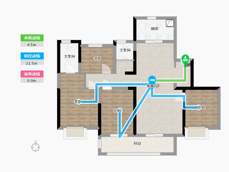 湖南省-长沙市-中梁御府-97.02-户型库-动静线