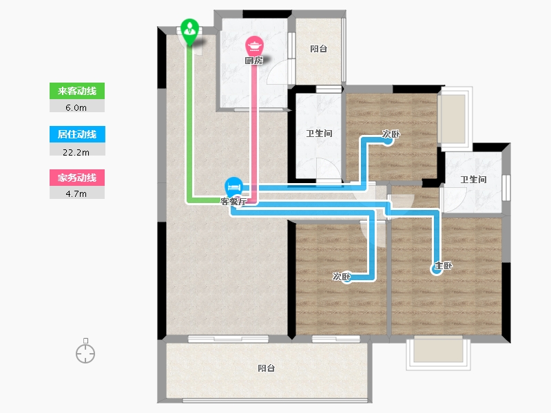 广东省-惠州市-华洪明珠花园　-92.54-户型库-动静线