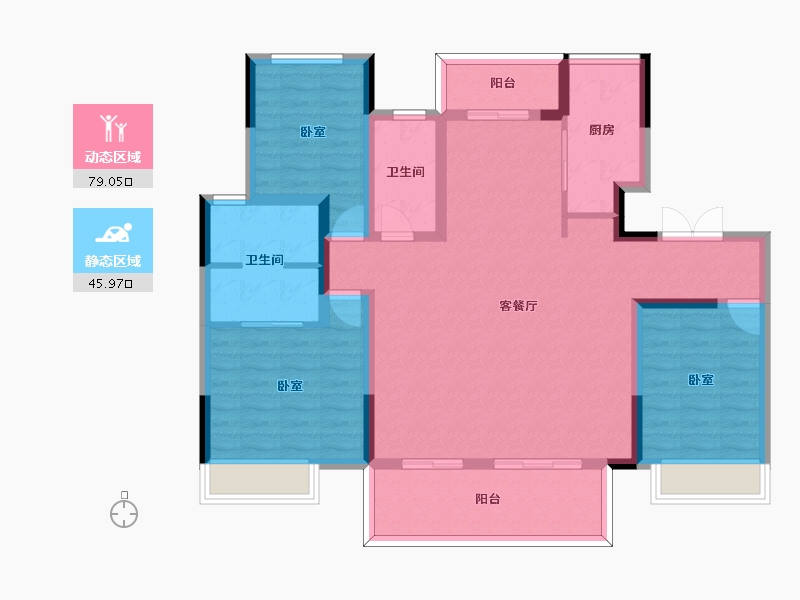 河南省-周口市-沈丘建业君邻府-112.01-户型库-动静分区