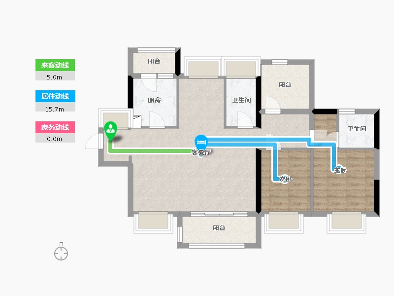 广东省-惠州市-中洲半岛城邦-85.50-户型库-动静线