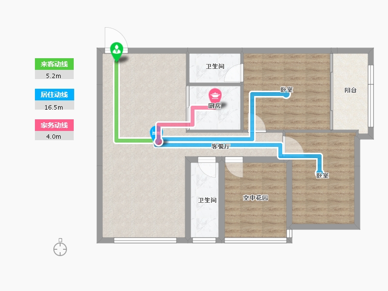 湖南省-怀化市-力和·华府-87.05-户型库-动静线