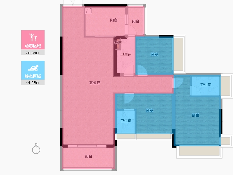 广东省-梅州市-正兴城-103.17-户型库-动静分区