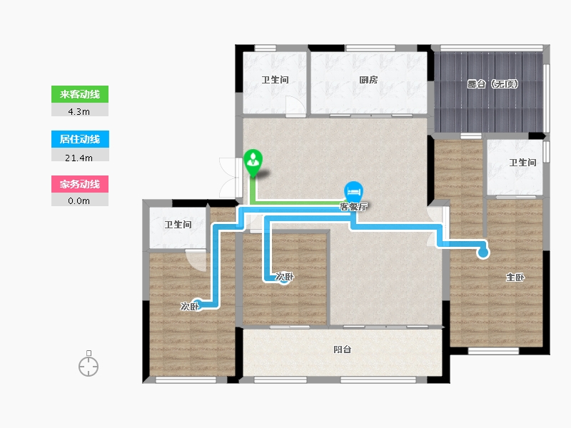 山东省-潍坊市-翔凯上城浞府-136.00-户型库-动静线