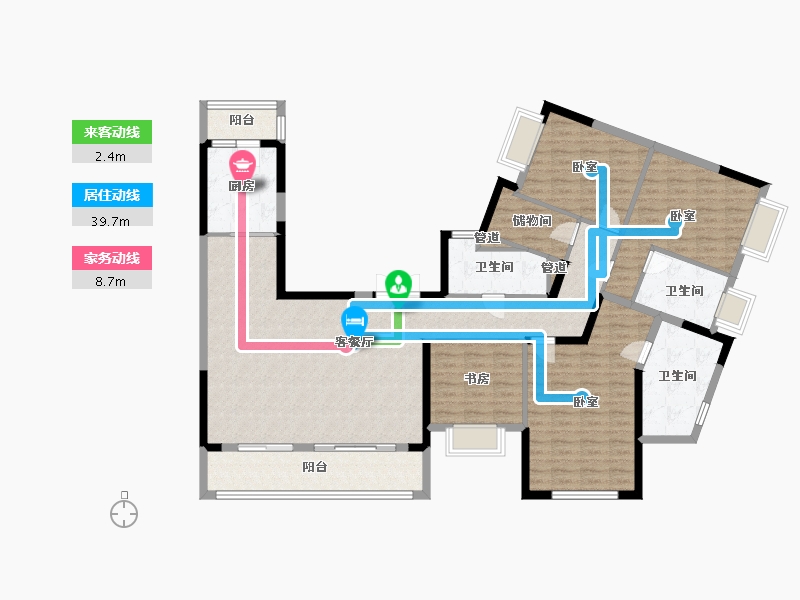 湖北省-武汉市-光谷创新天地-148.93-户型库-动静线