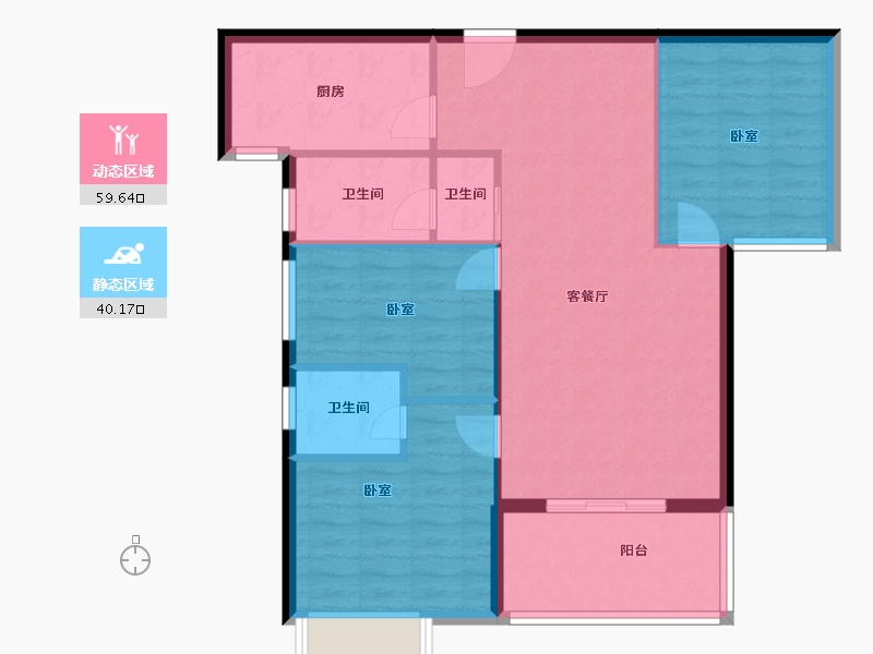 湖北省-孝感市-悟星城-90.92-户型库-动静分区