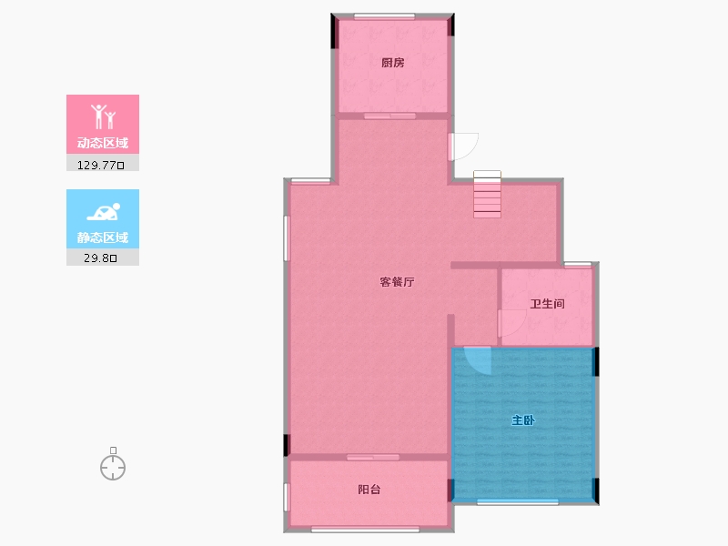 湖南省-长沙市-绿城高尔夫小镇-148.00-户型库-动静分区