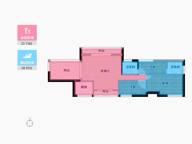 广东省-肇庆市-水岸花城-37.82-户型库-动静分区