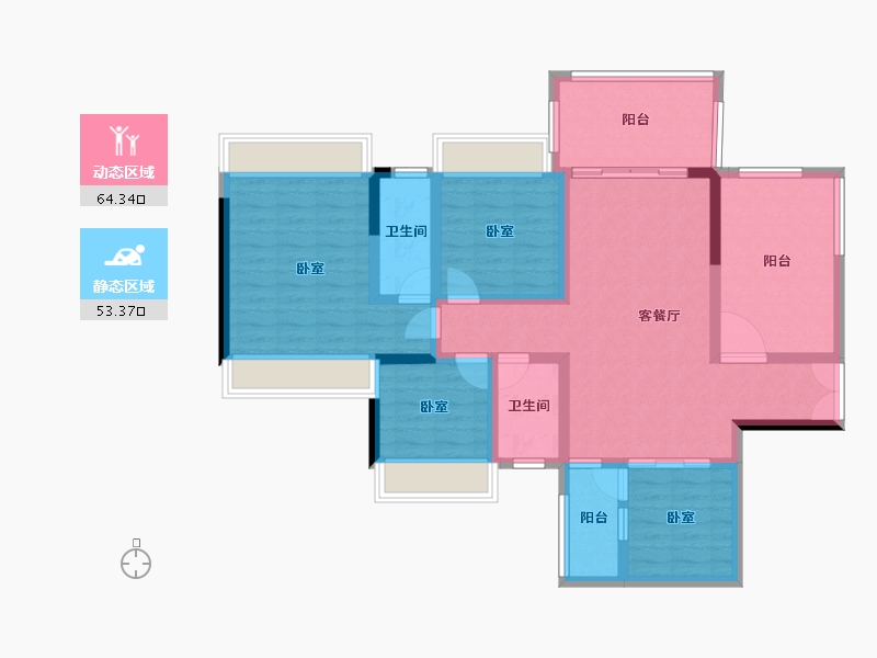 广东省-湛江市-威雅沿江半岛-104.06-户型库-动静分区