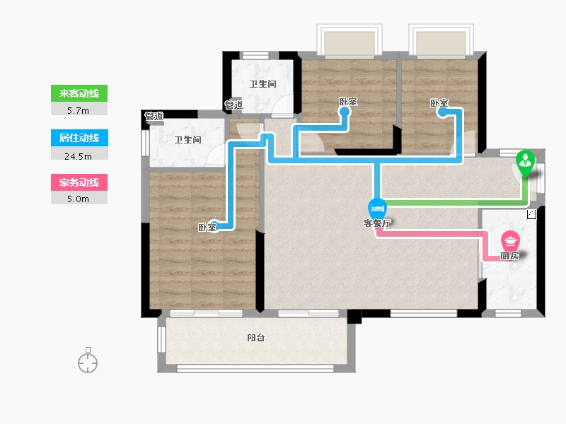 广东省-惠州市-海伦艺境-86.17-户型库-动静线