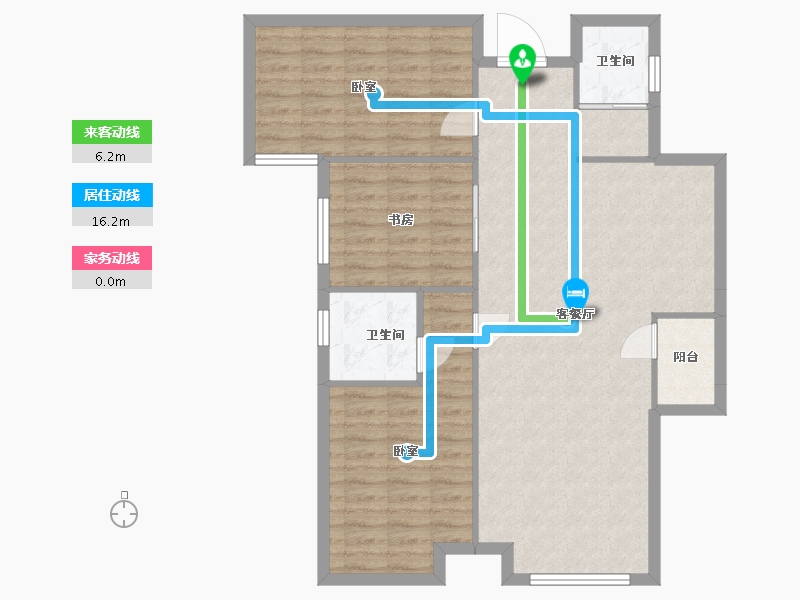 湖南省-常德市-富华·朝阳公馆-94.11-户型库-动静线