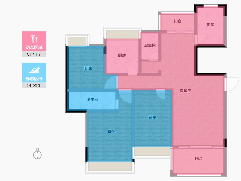 湖南省-怀化市-橡树湾-120.28-户型库-动静分区