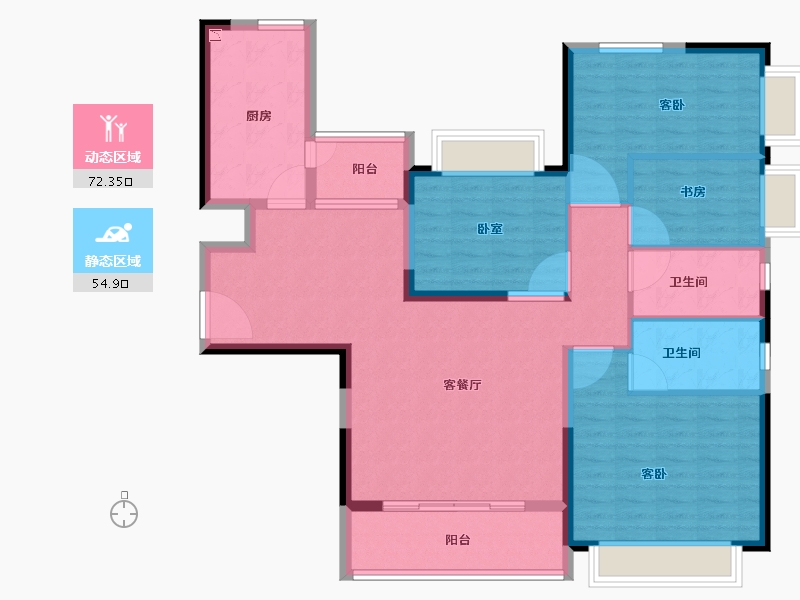 广东省-肇庆市-恒大御湖城-113.99-户型库-动静分区