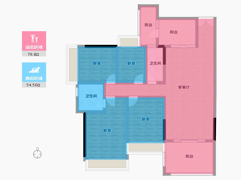 广东省-湛江市-威雅沿江半岛-116.53-户型库-动静分区