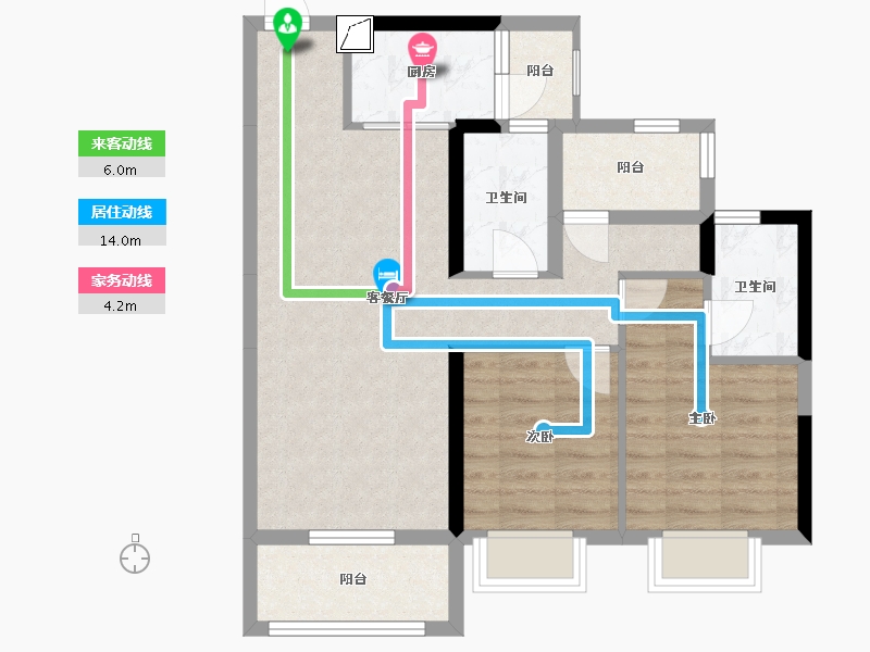 广东省-惠州市-中洲半岛城邦-73.24-户型库-动静线