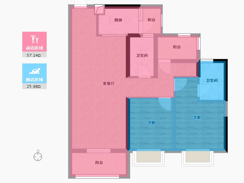 广东省-惠州市-中洲半岛城邦-73.24-户型库-动静分区