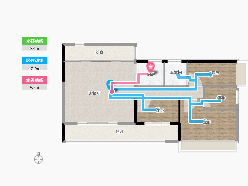 广东省-肇庆市-水岸花城-99.00-户型库-动静线