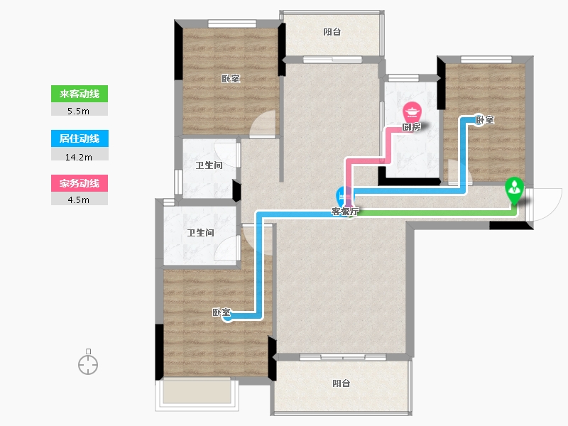 湖南省-怀化市-芷江芷金城-101.59-户型库-动静线