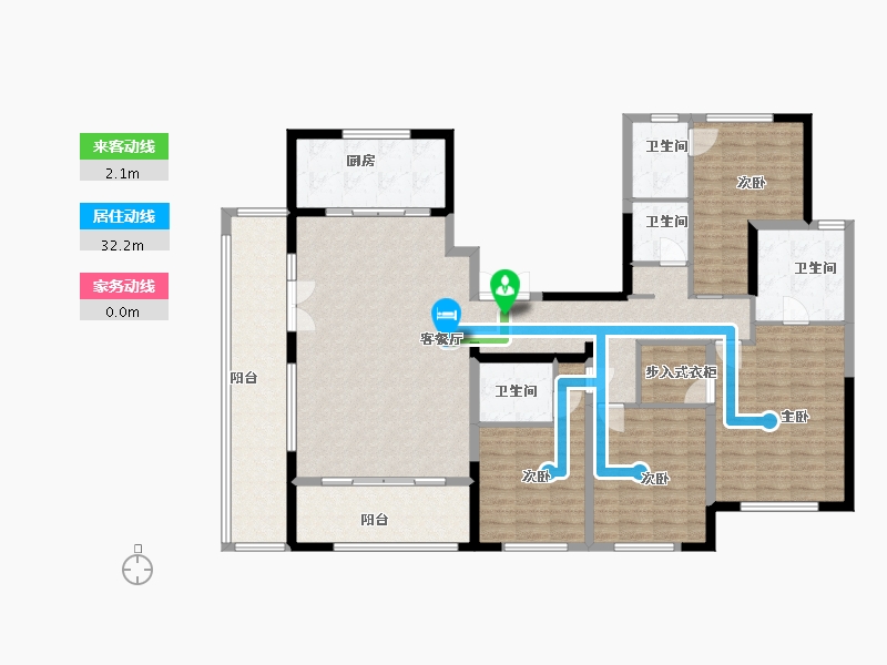 山东省-潍坊市-翔凯上城浞府-156.89-户型库-动静线