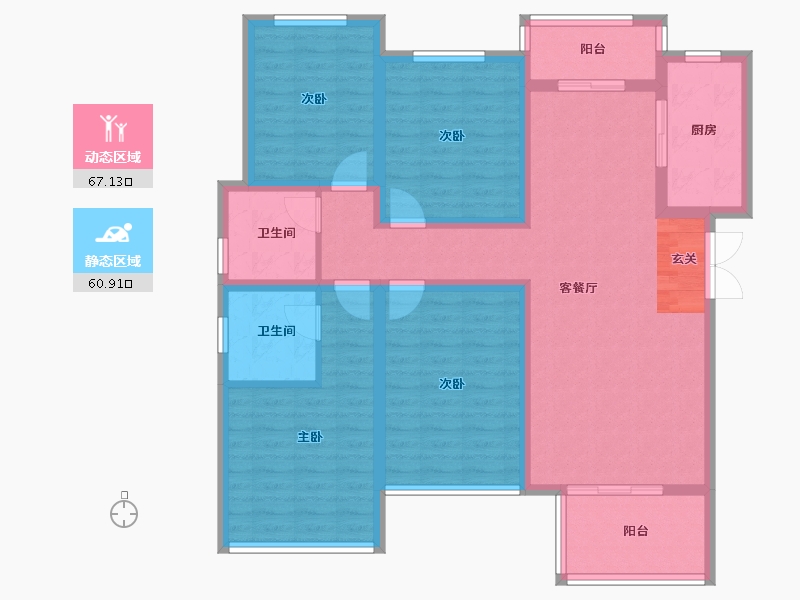 河南省-平顶山市-建业公园里-114.00-户型库-动静分区