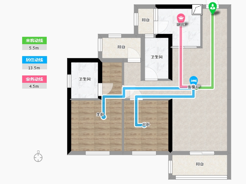 广东省-惠州市-中洲半岛城邦-73.22-户型库-动静线