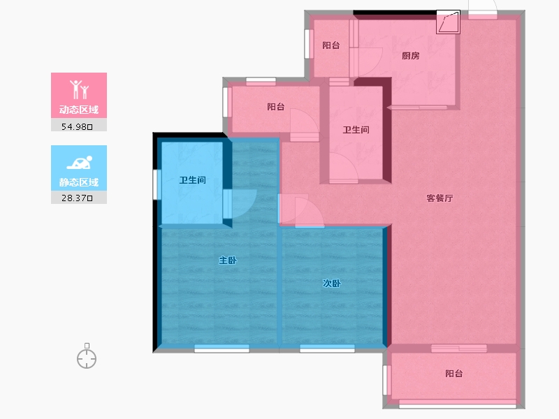 广东省-惠州市-中洲半岛城邦-73.22-户型库-动静分区