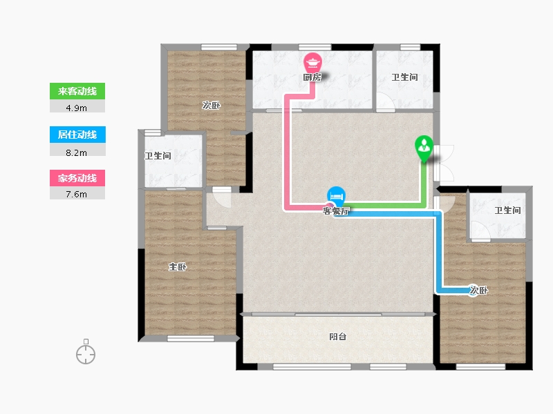 山东省-潍坊市-翔凯上城浞府-146.40-户型库-动静线