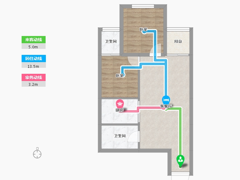 湖南省-怀化市-力和·华府-53.51-户型库-动静线