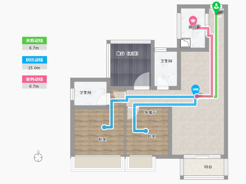 广东省-广州市-三水冠军城-71.00-户型库-动静线