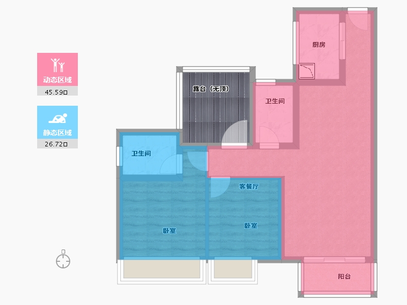 广东省-广州市-三水冠军城-71.00-户型库-动静分区