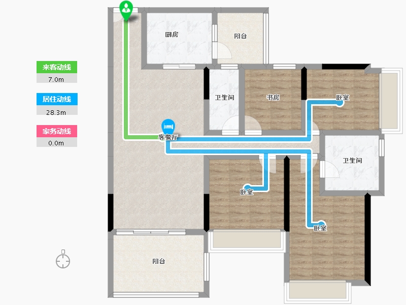 广东省-湛江市-威雅沿江半岛-119.75-户型库-动静线