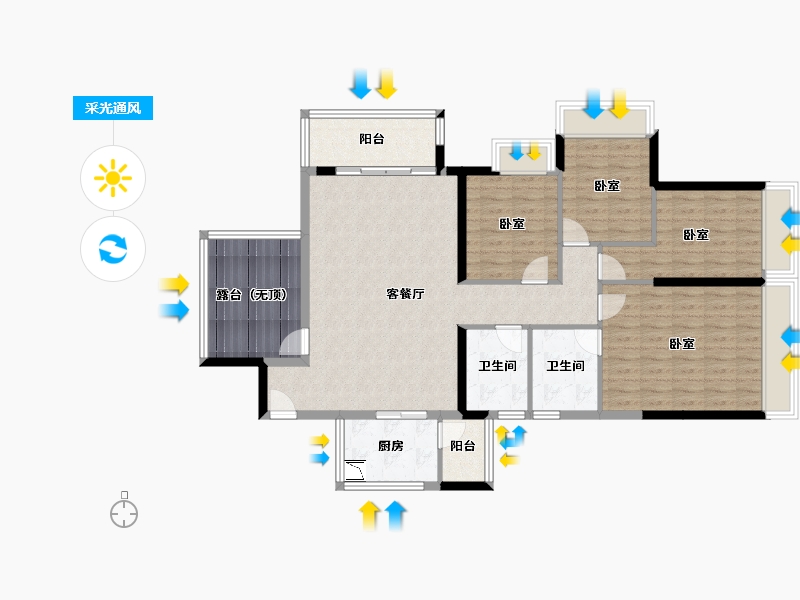 广东省-广州市-三水冠军城-116.41-户型库-采光通风