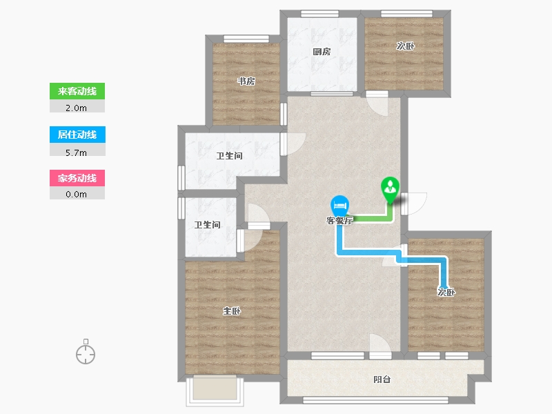 山东省-潍坊市-博裕7号-96.00-户型库-动静线