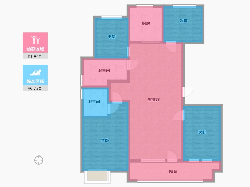 山东省-潍坊市-博裕7号-96.00-户型库-动静分区