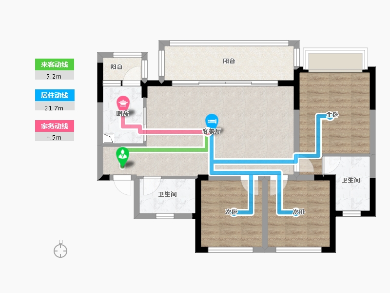 四川省-成都市-佳乐云锦阁-82.33-户型库-动静线