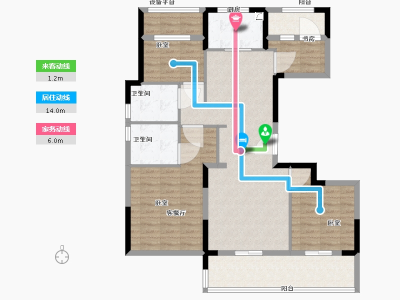 浙江省-舟山市-金宸府-102.00-户型库-动静线