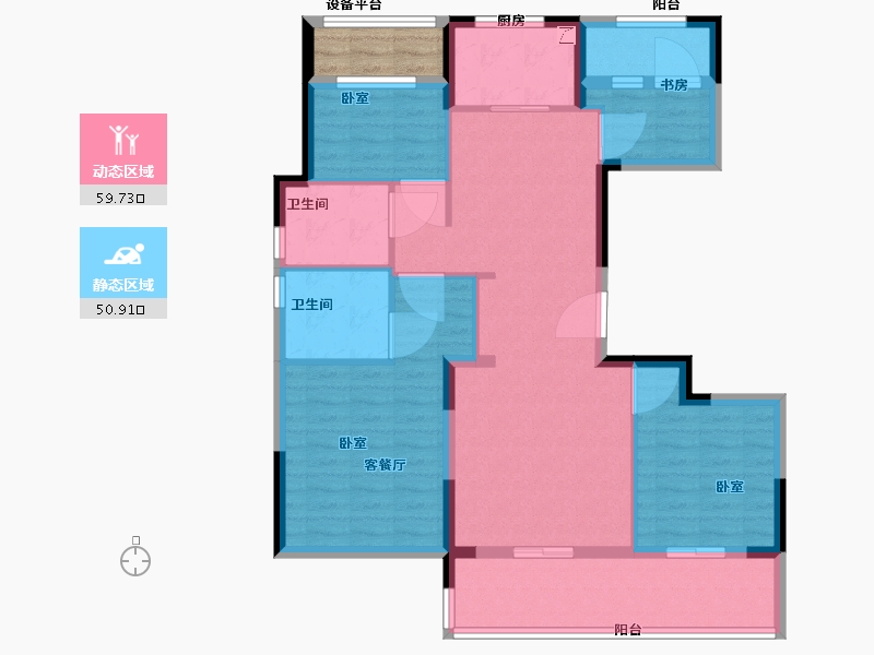 浙江省-舟山市-金宸府-102.00-户型库-动静分区