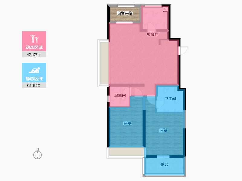 浙江省-舟山市-金宸府-76.00-户型库-动静分区