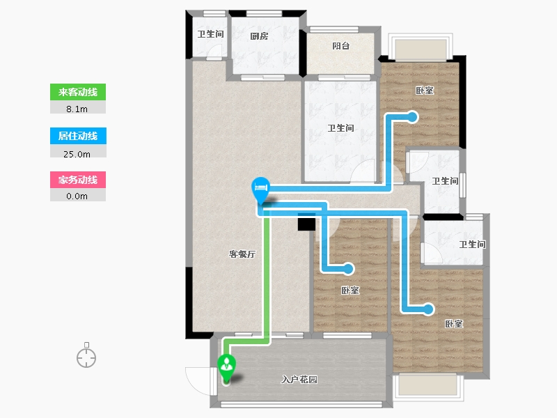 广东省-汕头市-和平金丰广场-131.90-户型库-动静线