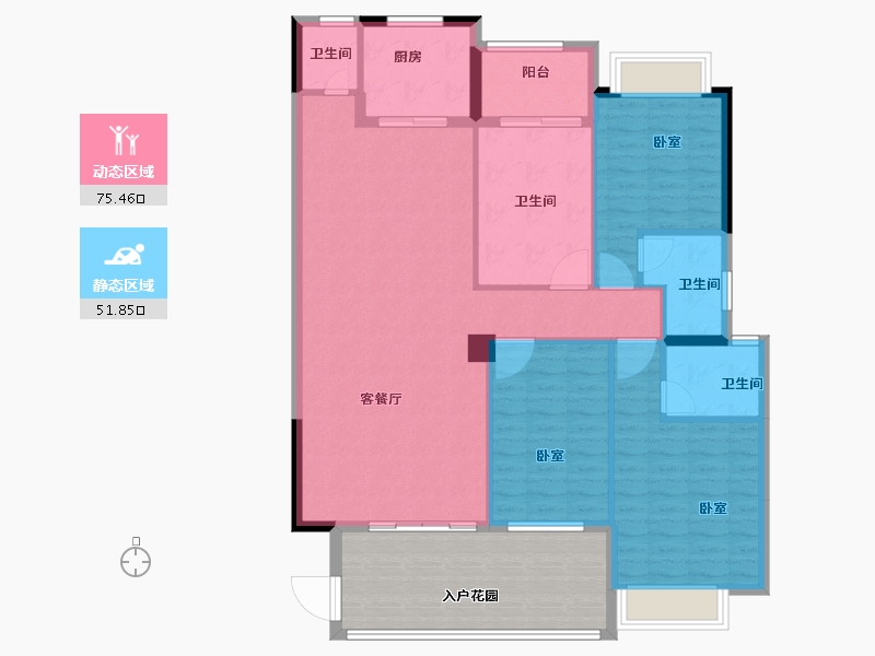 广东省-汕头市-和平金丰广场-131.90-户型库-动静分区