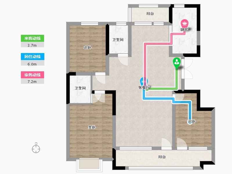 山东省-潍坊市-恒信阳光城-101.81-户型库-动静线