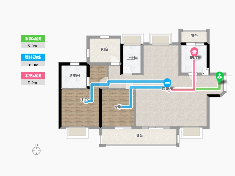 广东省-惠州市-中洲半岛城邦-101.26-户型库-动静线