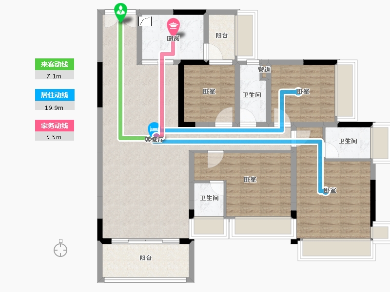 广东省-梅州市-正兴城-112.24-户型库-动静线