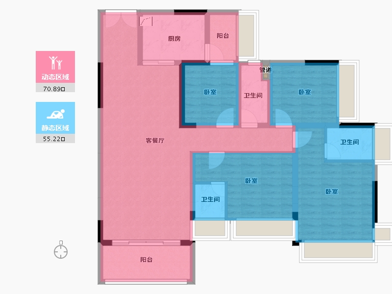 广东省-梅州市-正兴城-112.24-户型库-动静分区