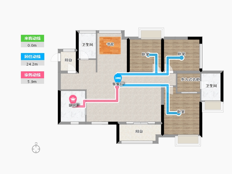 广东省-佛山市-华侨城天鹅湖-112.30-户型库-动静线