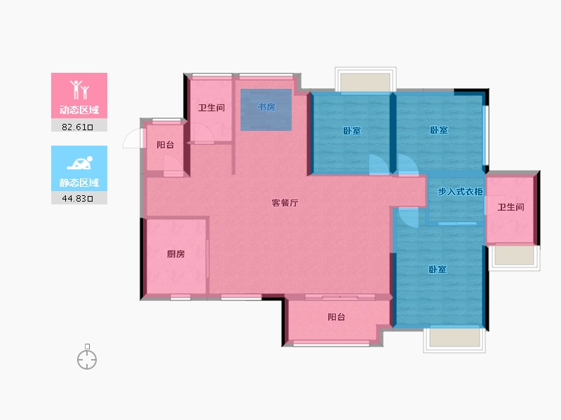 广东省-佛山市-华侨城天鹅湖-112.30-户型库-动静分区