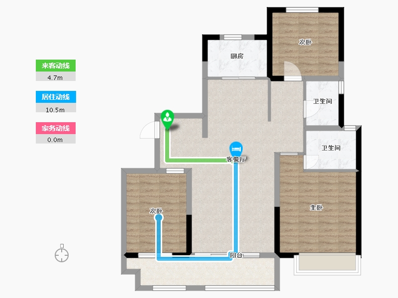 山东省-潍坊市-世茂云图-103.20-户型库-动静线