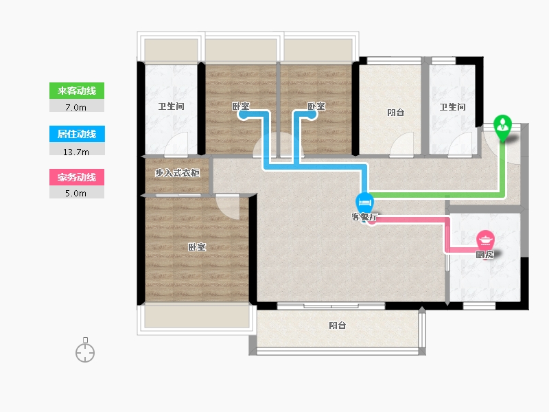 广东省-广州市-顺德未来城-97.15-户型库-动静线