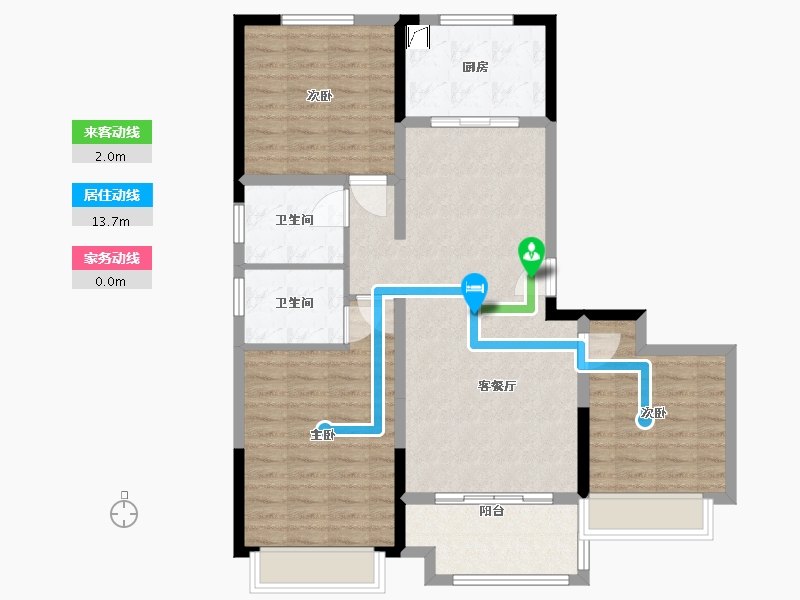 安徽省-蚌埠市-石榴江淮院子-99.00-户型库-动静线