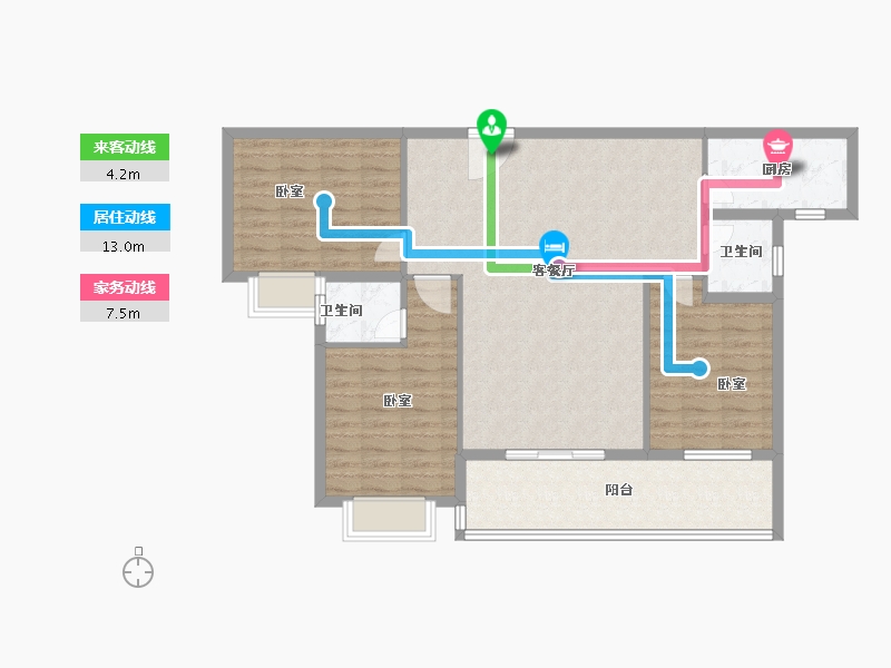 湖北省-孝感市-悟星城-103.90-户型库-动静线