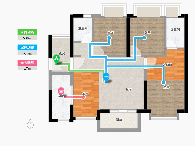 广东省-惠州市-时代风华-75.97-户型库-动静线